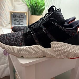 Adidas Prophere Core Black and Red Running Shoe